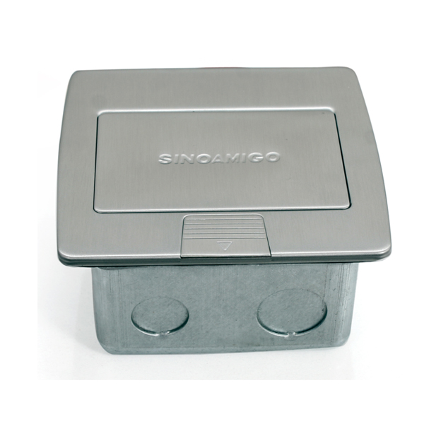 Bộ âm sàn hợp kim inox lắp dây VGA, HDMI chính hãng sino amigo SPU -3S cao cấp