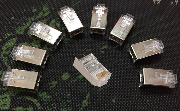 Đầu bấm mạng RJ45 cat5 bọc chống nhiễu
