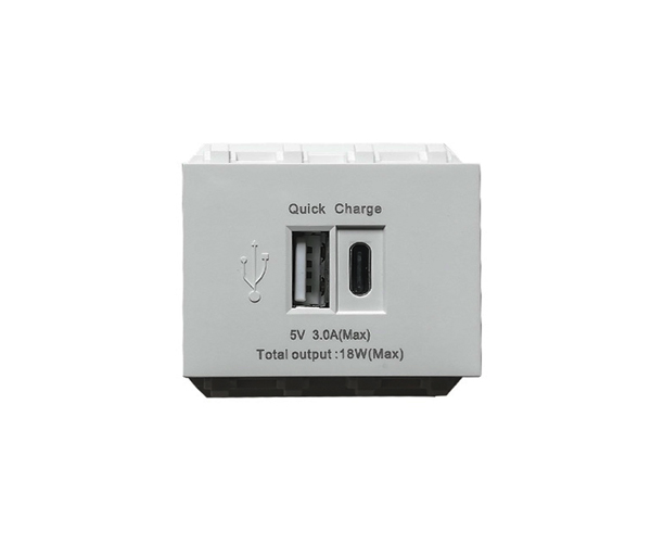 Ổ cắm sạc điện thoại âm tường sinoamigo P21-QC1