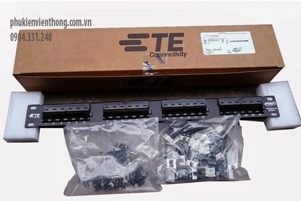 Patch panel 24 cổng cat5 chính hãng AMP nhân liền