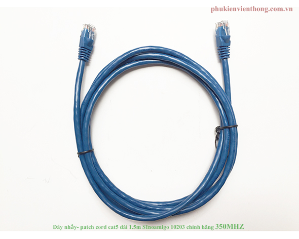 Dây nhảy-Patch cord SINOAMIGO CAT5 UTP 1.5 mét 10203 chính hãng