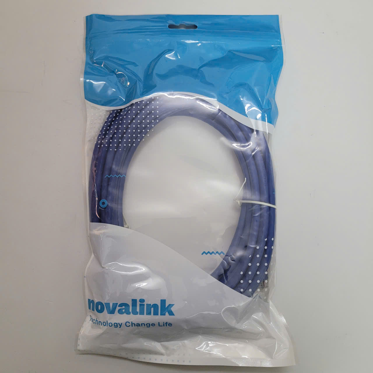 Cáp mạng đúc Cat6 dài 5m Novalink NV-20107A, 100% đồng, 24AWG, pass Fluke