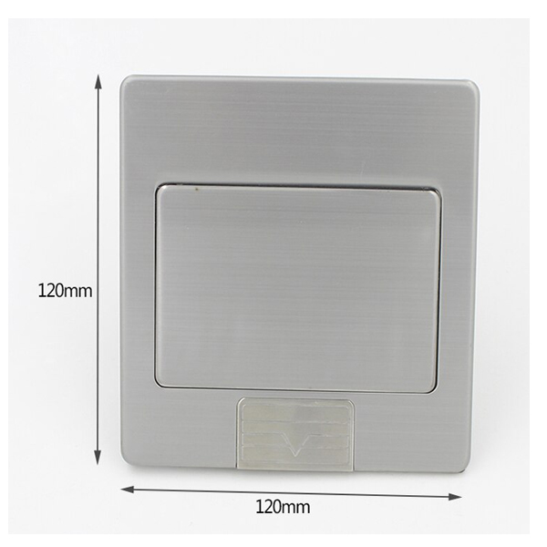 Ổ cắm điện âm sàn Sino Amigo SPU-3S màu bạc