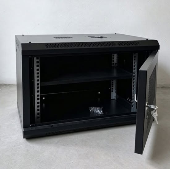 Tủ Rack 6U D400 Cánh Lưới Novalink NV-6U400 | Tản Nhiệt Tối Ưu