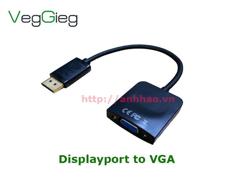 Thiết bị chuyển Displayport sang VGA VegGieg VZ615 chính hãng