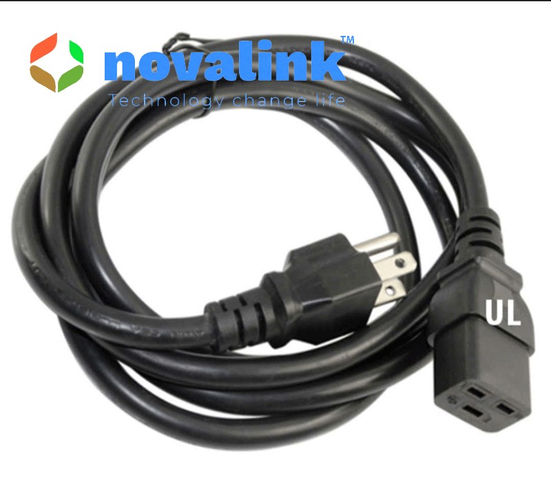 Đầu cắm chuẩn Mỹ 2 chân dẹt 1 chân tròn Novalink NV-54007A