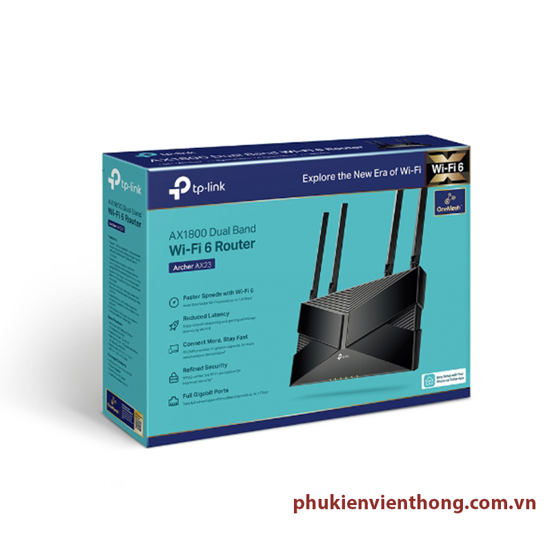 Archer AX23 Tplink Router Wi-Fi 6 Băng Tần Kép AX1800