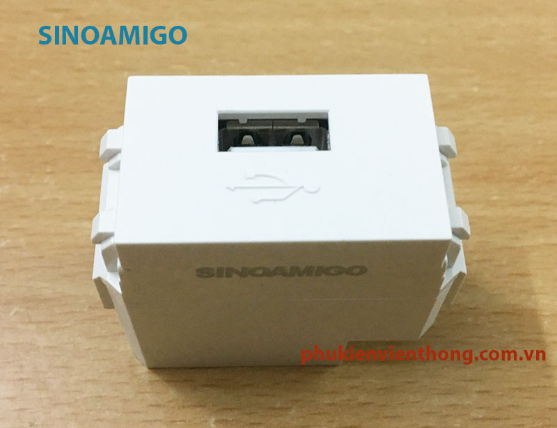 Nhân, Hạt sạc cổng USB 5V-2A Premium P21-C2A chính hãng sinoamigo,