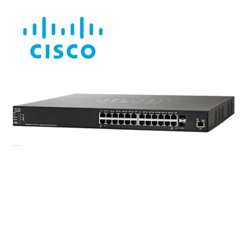 Bộ chia mạng Cisco SF350-24-K9-EU 24 Port 10/100Mbps, 2 Gigabit đồng / SFP combo + 2 cổng SFP