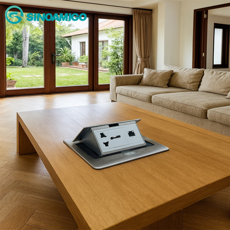 Cấu hình module điện và mạng của ổ cắm âm sàn SPU-3S