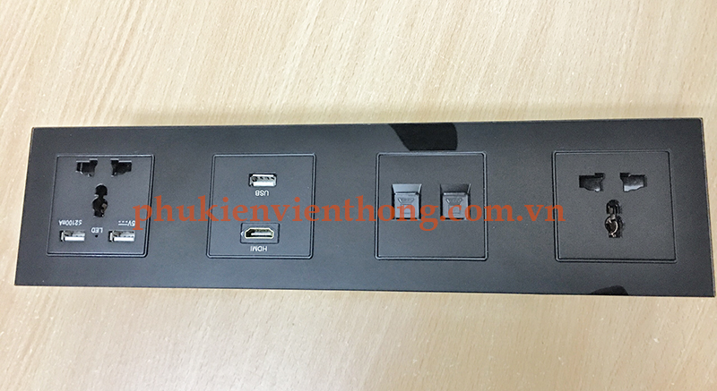 Hub Media đa năng 2 sạc USB, 1 HDMI,1 USB Data, 2 LAN cat6, 2 ổ điện đôi S/N SW-SR-004B