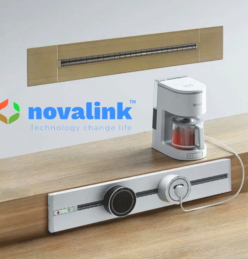 Power track Novalink âm bàn 32A màu trắng