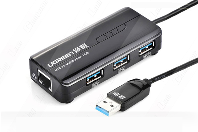 Bộ chuyển đổi USB 3.0 sang 3 cổng USB 3.0 + lan gigabit Ugreen 20265