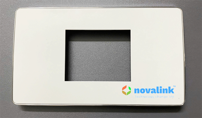 Mặt công tắc, ổ cắm mạng 2 cổng Type 128 Novalink NV-21002WS