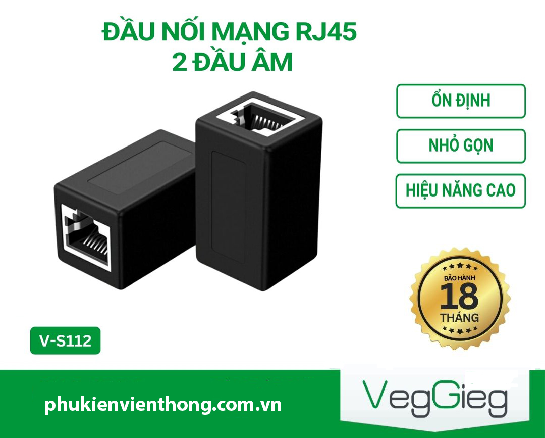 đầu nối RJ45, đầu nối mạng RJ45 V-S112, Ethernet coupler, đầu nối mạng ...