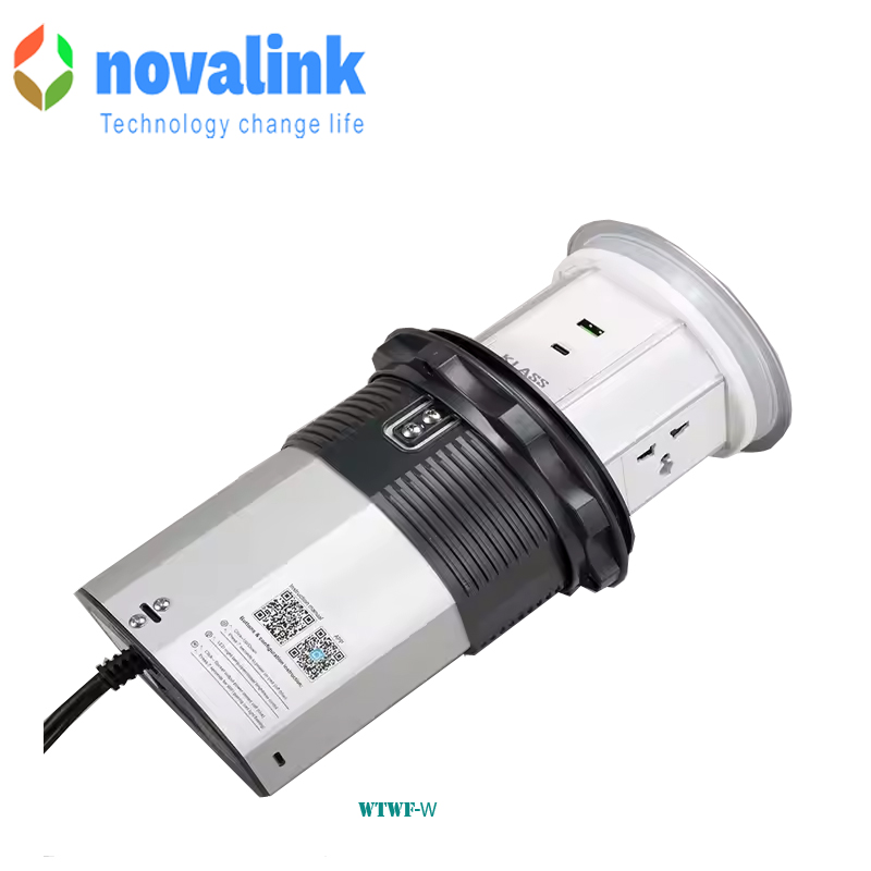 Ổ Điện Âm Bàn Bếp, Bàn Đảo Cao Cấp Novalink WTWF-W | Điều Khiển Cảm Ứng