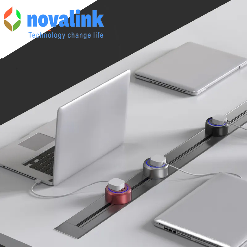 Ổ Cắm Sạc USB-A & USB-C Novalink KZA-05 | Thanh Ray Âm Tường Cao Cấp