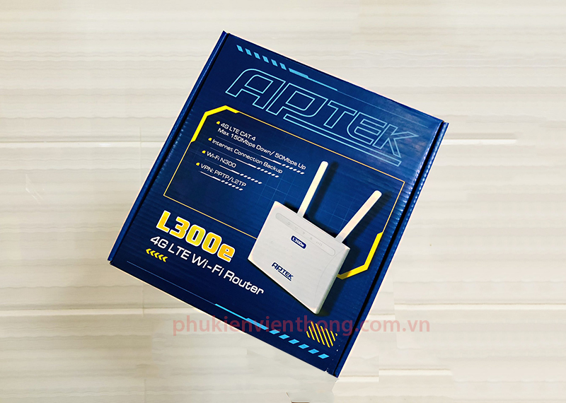 Bộ phát sóng WIFI 4G/LTE APTEK L300E chuẩn 300mbps