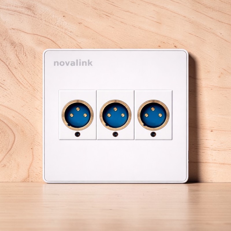 Bộ Ổ &Acirc;m Tường 03 Canon XLR F24 Ch&iacute;nh H&atilde;ng Cho S&acirc;n Khấu, Hội Trường