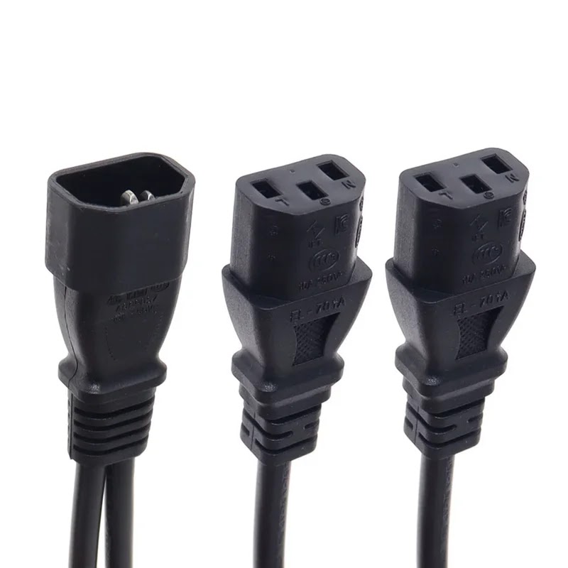 C&aacute;p Nguồn Y C14 Sang 2 C13 Cho M&aacute;y Chủ 0.5m Novalink NV-52009A