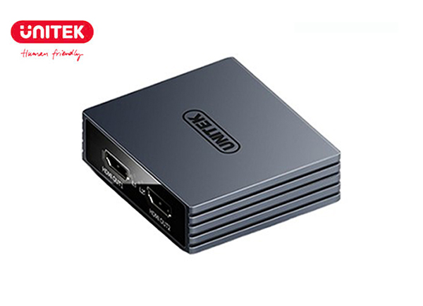 Bộ chia HDMI 1 ra 2 chuẩn 2.0 hỗ trợ 4K@60Hz Unitek V170A chính hãng