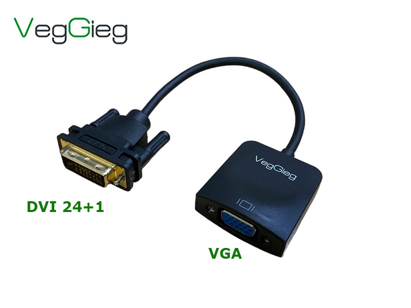 Cáp chuyển DVI sang VGA chính hãng VegGieg VZ619 cao cấp