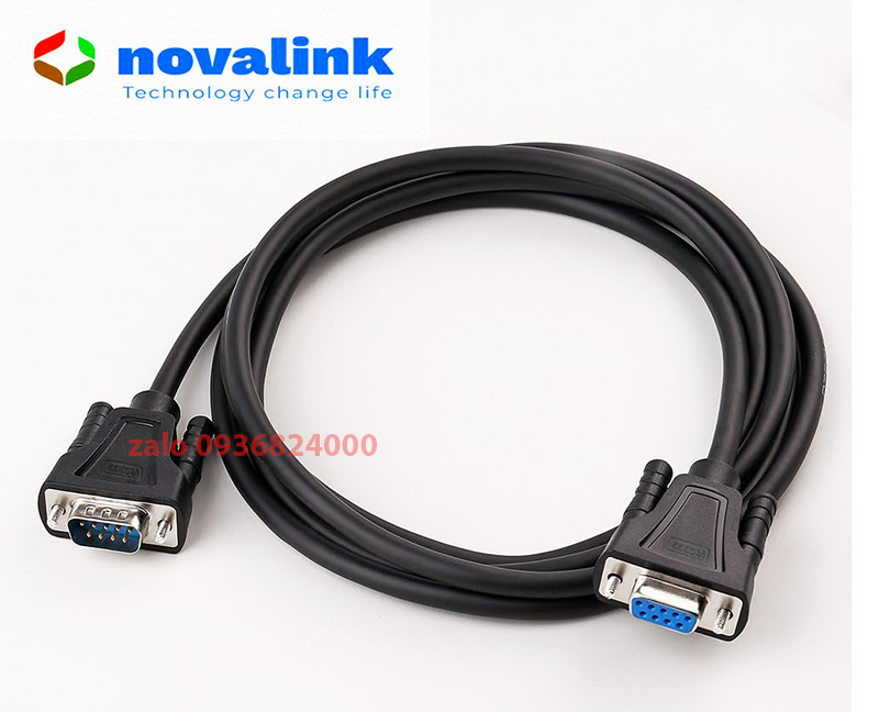 Cáp Rs232 to com âm ,dương Novalink NV-13113A dài 5m cao cấp