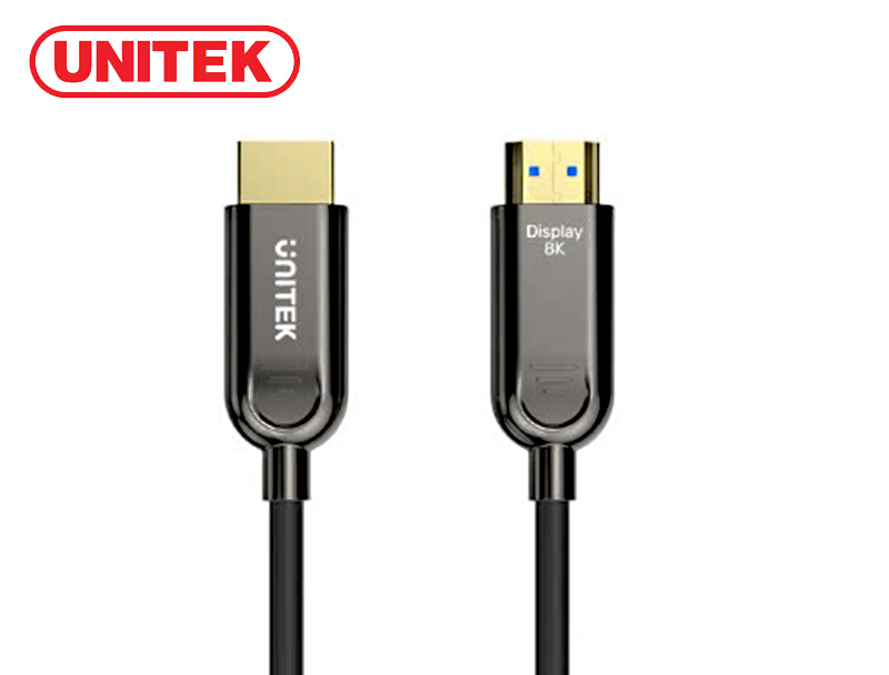 Cáp HDMI UNITEK sợi quang Optical 2.1 8K  dài 10m S/N C11085GY01-10 chính hãng