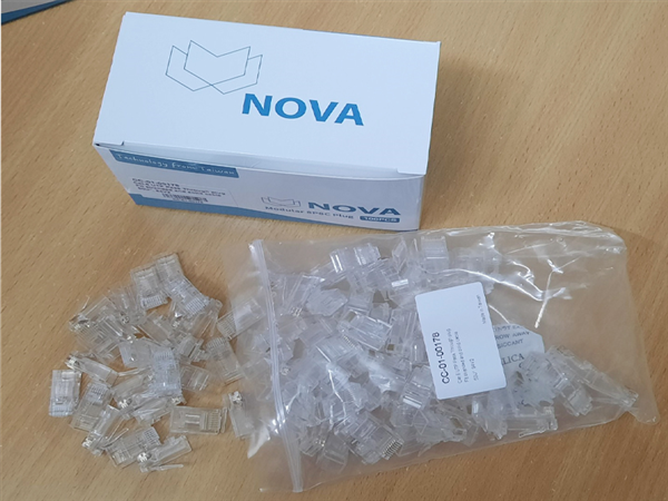 Đầu bấm hạt mạng Cat6 xuyên thấu Nova CC-01-00178 cao cấp