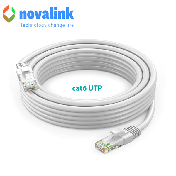 Patch cord , dây nhảy cat6 NOVALINK dài 7m chính hãng NV-20108A màu xanh chính hãng