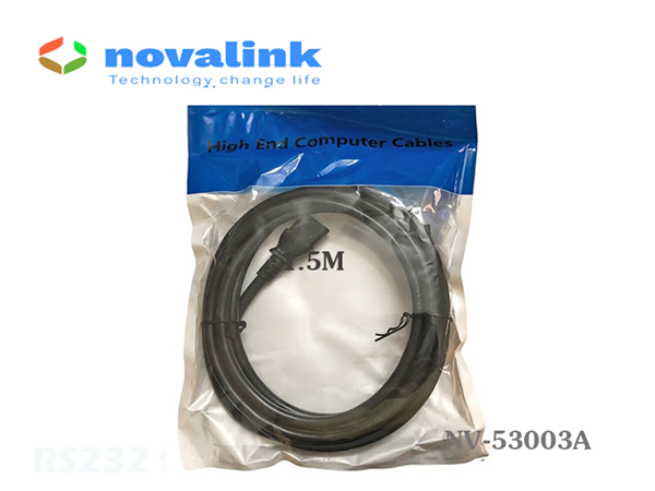 D&acirc;y, c&aacute;p  nguồn 3 chấu chuẩn Mỹ to C13 Novalink NV-53005A - 2m, 16AWG, 13A, UL