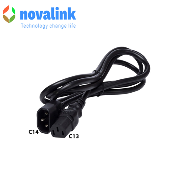 D&acirc;y nguồn C13 to C14 3&times;1.5mm&sup2; d&agrave;i 1.5m Novalink NV-52103A