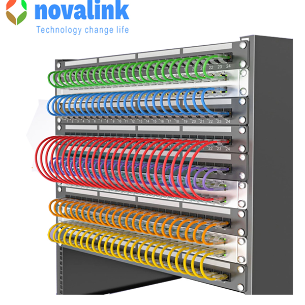 Dây nhảy Cat6 0.5m, 50cm  Novalink 100% đồng, 24AWG, pass Fluke, màu xanh