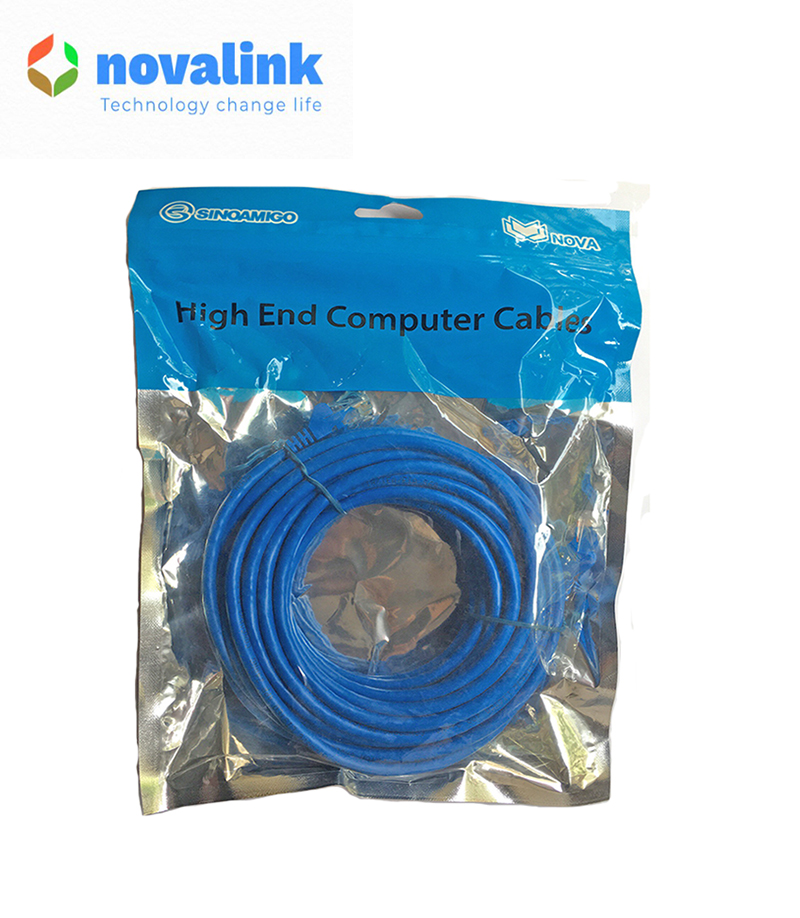 Dây cáp mạng đúc sẵn cat6 NOVA NV-20109 chính hãng