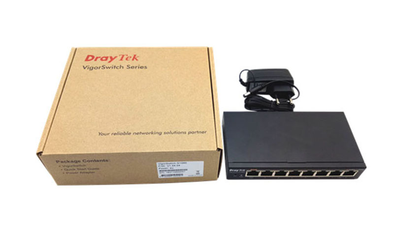 Bộ chia mạng DrayTek 8 Port Vigor Switch G1080 Gigabit Smart