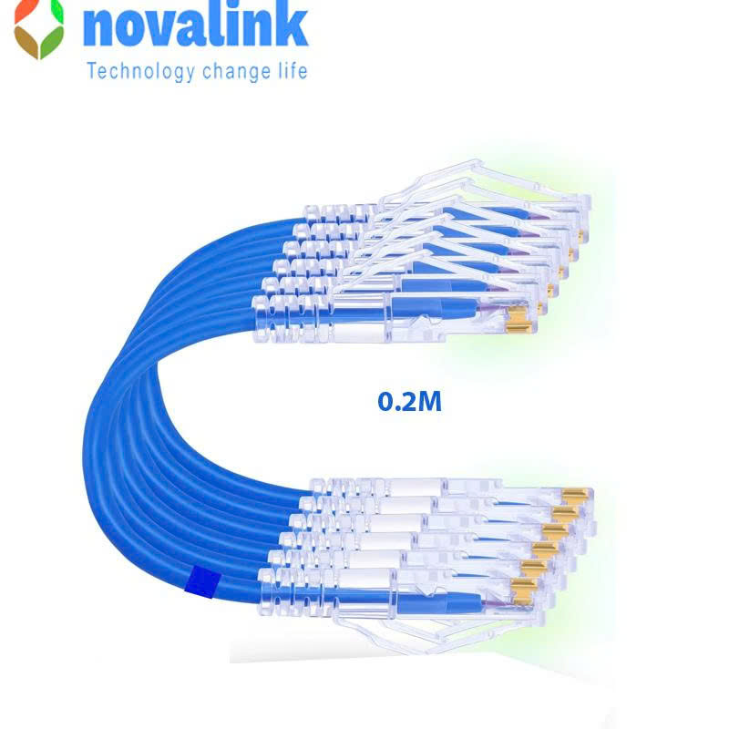 Dây nhẩy, patch cord UTP cat6 dài 30cm Novalink NV-20118A , 24AWG, 550Mhz tốc độ 1Gb chính hãng