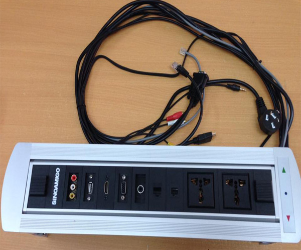 Hộp ổ cắm âm bàn Sinoamigo STS-240E cao cấp | Chính hãng, đa năng, giá tốt