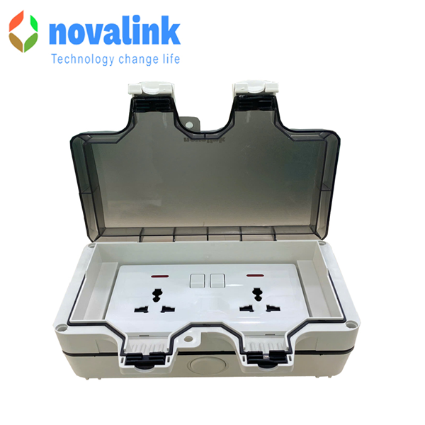 Ổ Điện Ngoài Trời Chống Nước Novalink NV-OW46 | IP66