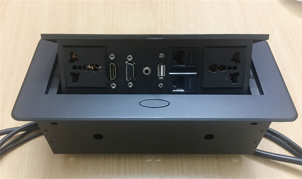 Hộp Ổ Điện Âm Bàn Sinoamigo STS-201XB Đen | Cao Cấp, Đa Năng Chính Hãng