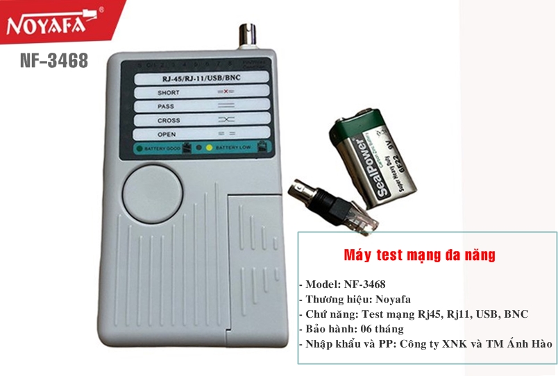 m&aacute;y test d&acirc;y USB NOYAFA NF-3468