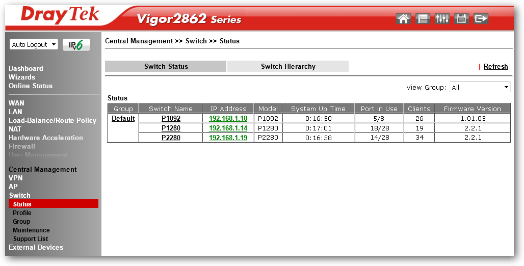 Thiết bị chuyển mạch Draytek Vigor Switch G2100 - 8 Port Gigabit L2 + 2 SFP uplink
