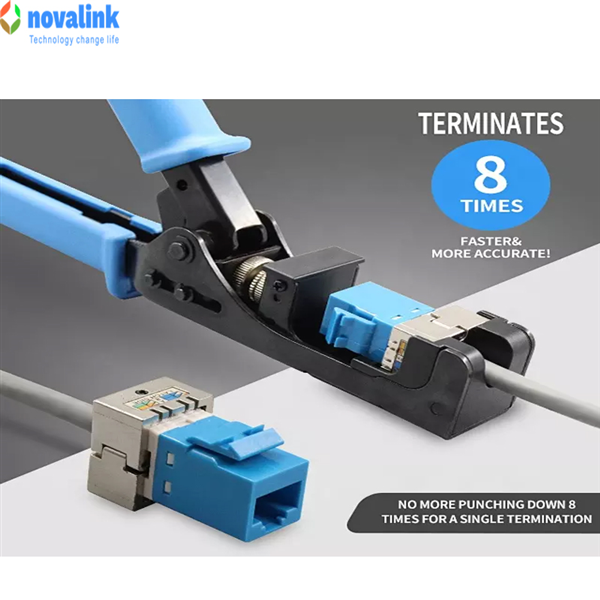 Dụng cụ nhấn cáp F-Tool & Bấm Keystone Jack Novalink CC-15-00061