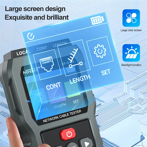 Máy test cáp mạng NOYAFA NF-8218 chính hãng, kiểm tra LAN nhanh, chính xác