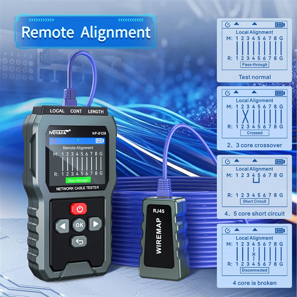 M&aacute;y test c&aacute;p mạng NOYAFA NF-8218 ch&iacute;nh h&atilde;ng, kiểm tra LAN nhanh, ch&iacute;nh x&aacute;c