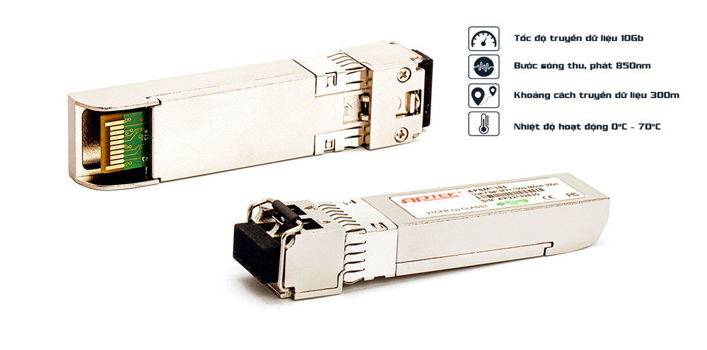 Module SFP APTEK Multi-Mode 10Gbps, 2 core, APSM1385