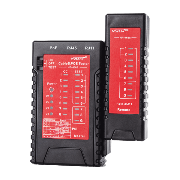 test d&acirc;y mạng rj45 nf468s led hiển thị