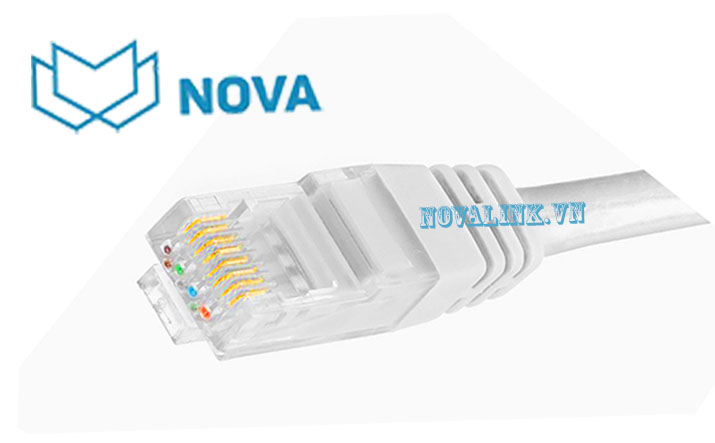 Dây nhảy 2 đầu đúc cat6 UTP NOVA NV-25003 dài 1.5m màu trắng