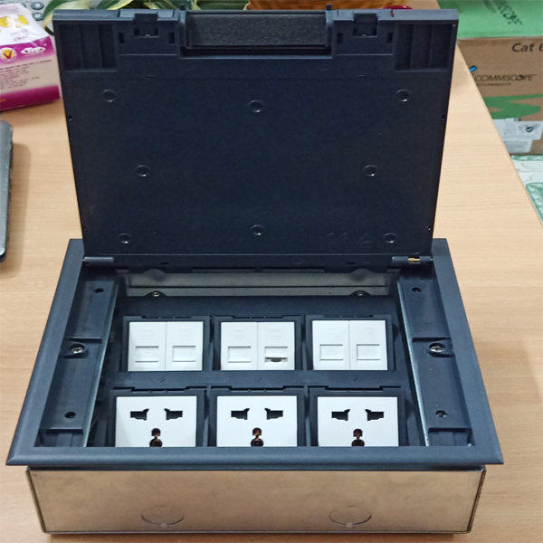 Ổ cắm âm sàn 12 module Sinoamigo SCF-245C chính hãng