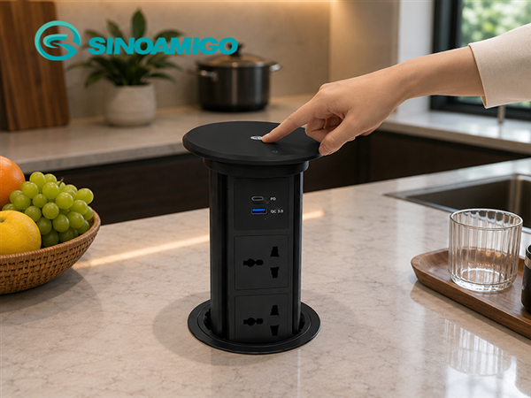 Hướng dẫn kho&eacute;t lỗ lắp đặt ổ điện Sinoamigo SMT-6B