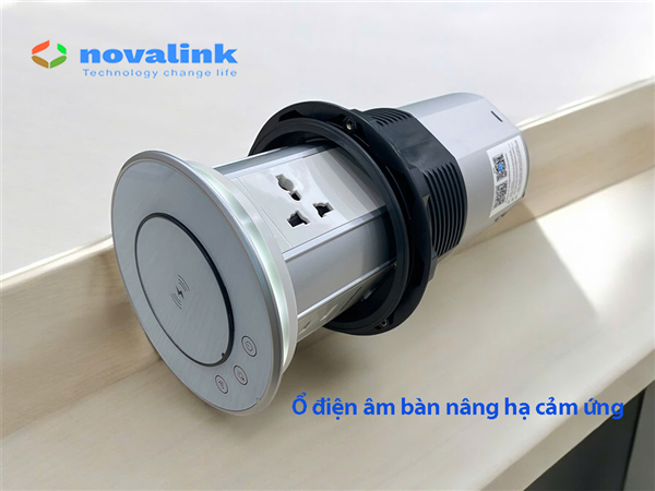 Bản vẽ k&iacute;ch thước kho&eacute;t đ&aacute; tr&ograve;n phi 95mm để lắp đặt ổ điện &acirc;m b&agrave;n đảo th&ocirc;ng minh WTWF-W
